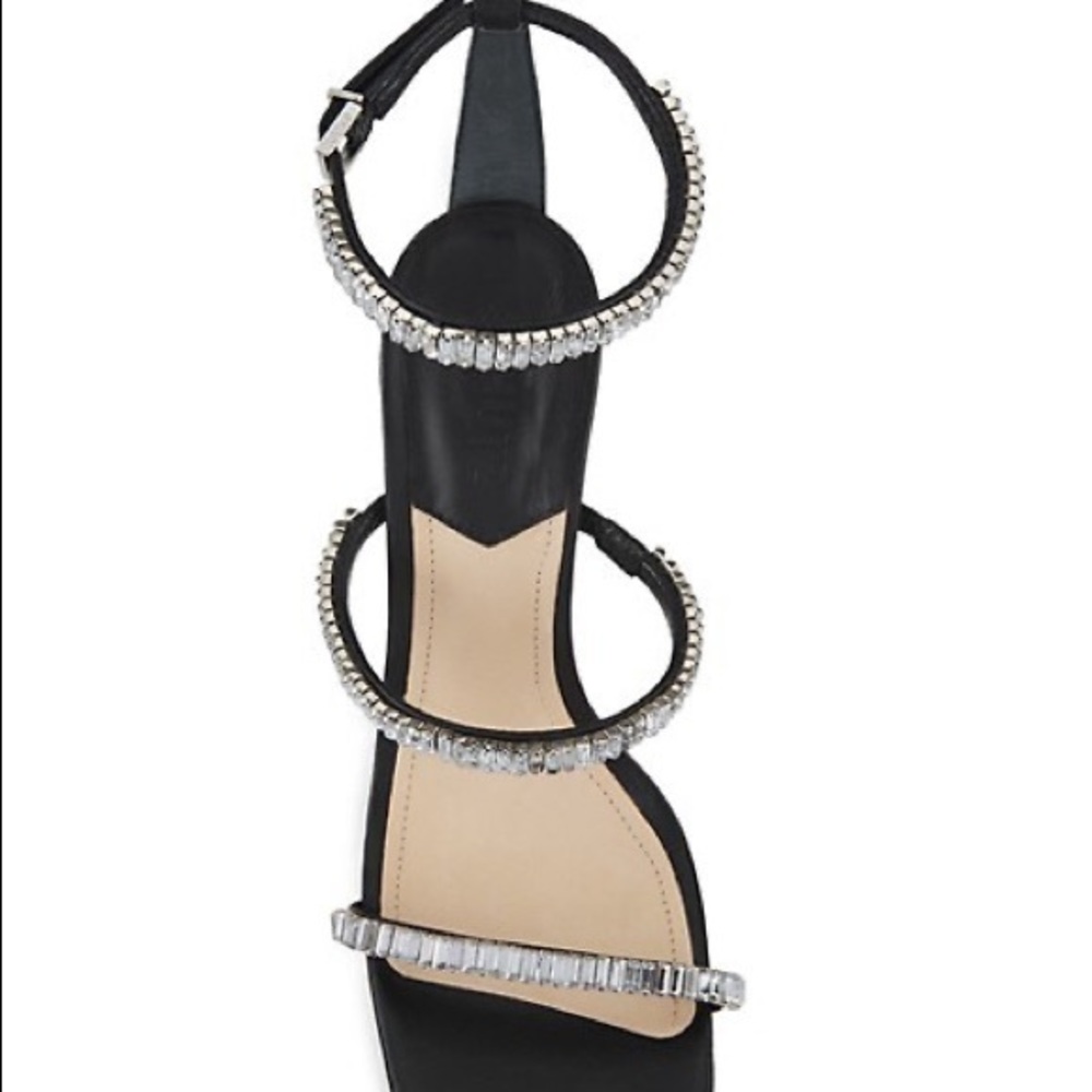 SCHUTZ Black and Silver Sculptural Heels - Picture 3 of 10